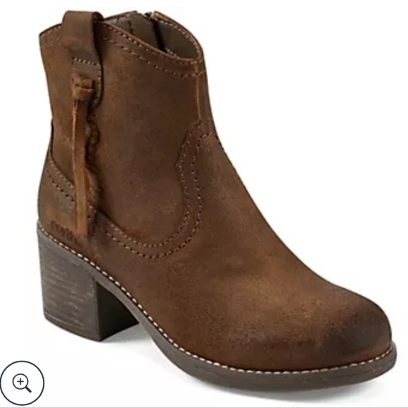 Earth Brown Heeled Boots - Picture 1 of 15